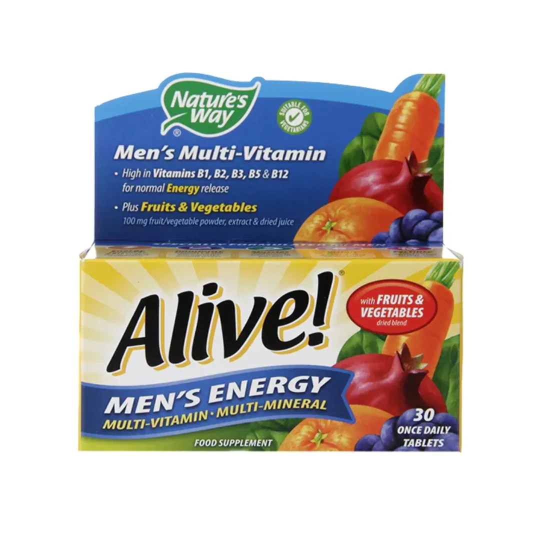 Nature's Way Alive! Men's Energy Multi-Vitamin 30 Tablets