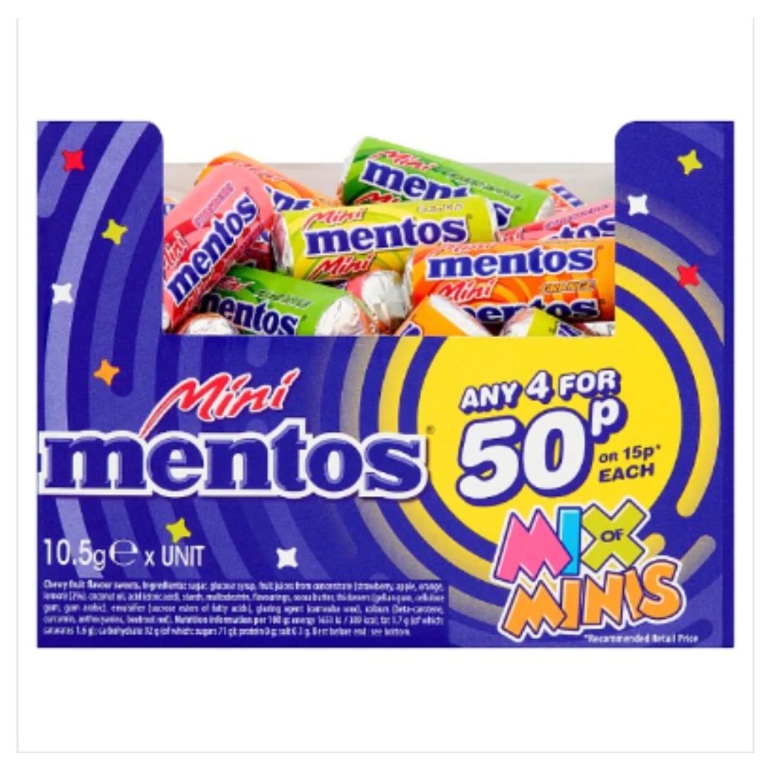 Mentos Mix of Minis 10.5g x Case of 1
