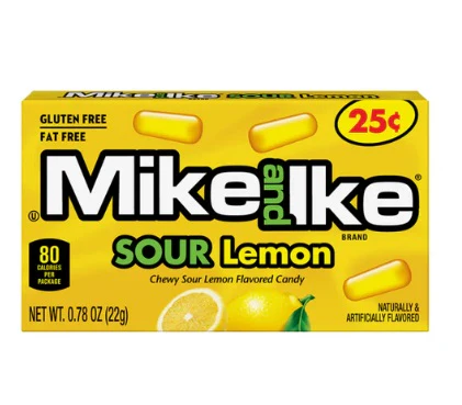 24x Us-Mike And Ike Sour Lemon (Small)