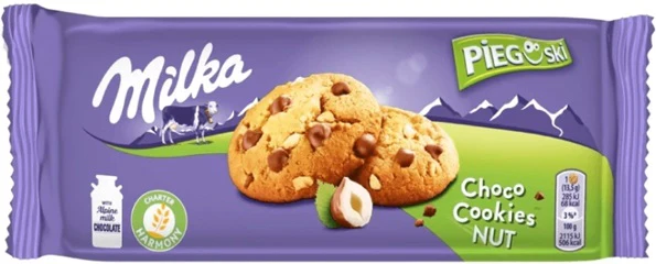 24x Milka Pieguski Choco Cookie Nut 135gr