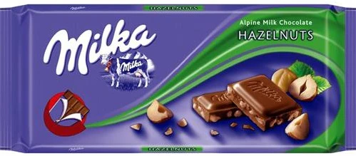 22x Milka Chocolate Hazelnut 100g