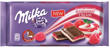 22x Milka Chocolate Raspberry 100g