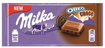22x Milka Chocolate Oreo Choco 100gr
