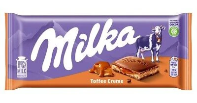 23x Milka Chocolate Toffee Cream 100gr
