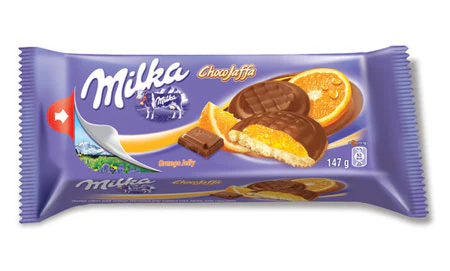 24x Milka Jaffa Orange 147g