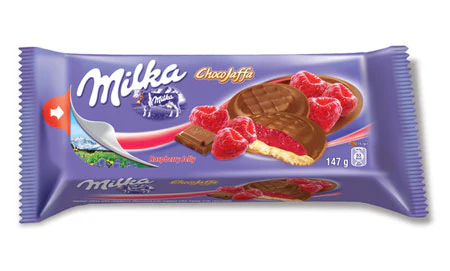 24x Milka Jaffa Raspberry 147g