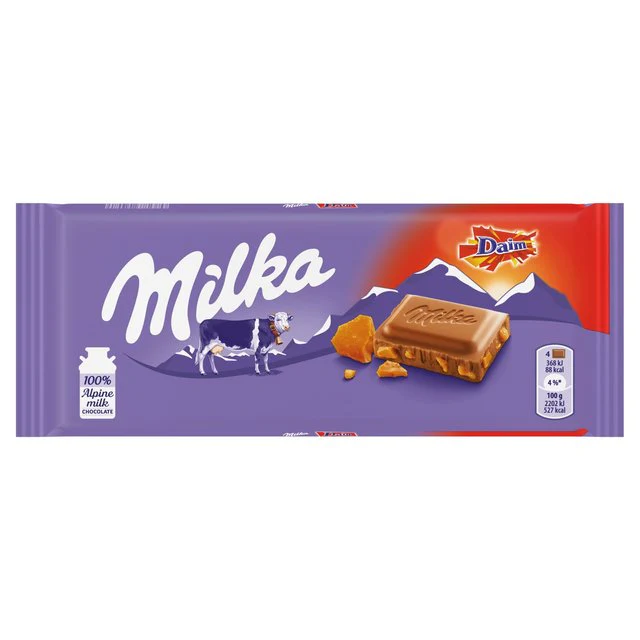 22x Milka Daim Chocolate