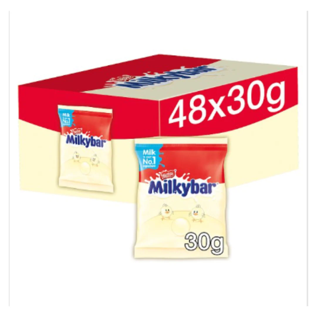 Milkybar White Chocolate Buttons Bag 30g x Case of 48