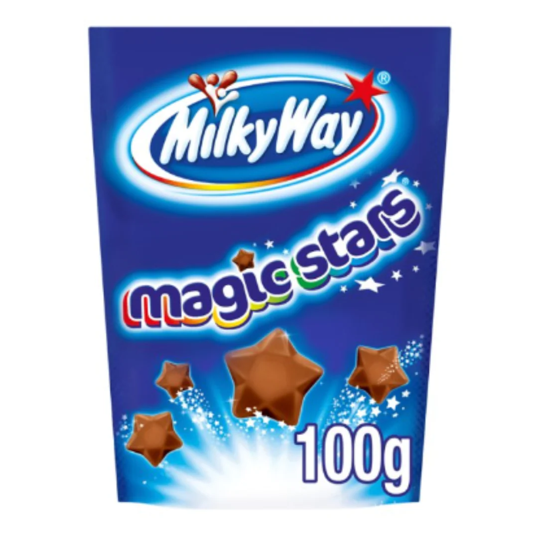 Milky Way Magic Stars Chocolate Pouch Bag 100g x Case of 13