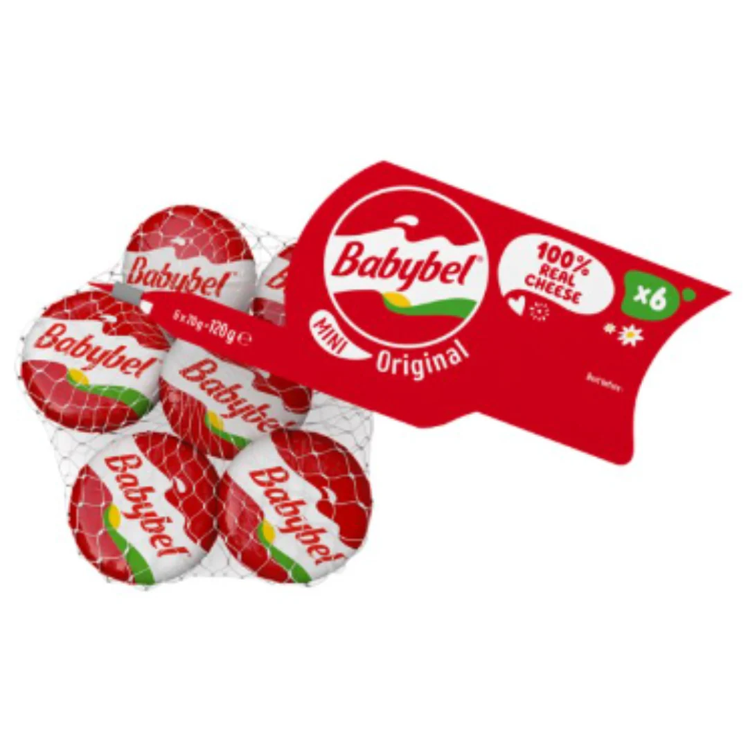 Mini Babybel Original Cheese Snacks 6 x 20g x 12
