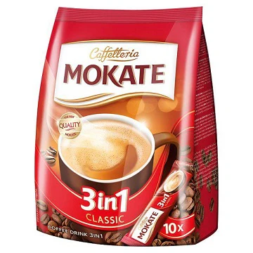 10x Mokate 3 In 1 Coffee 170g