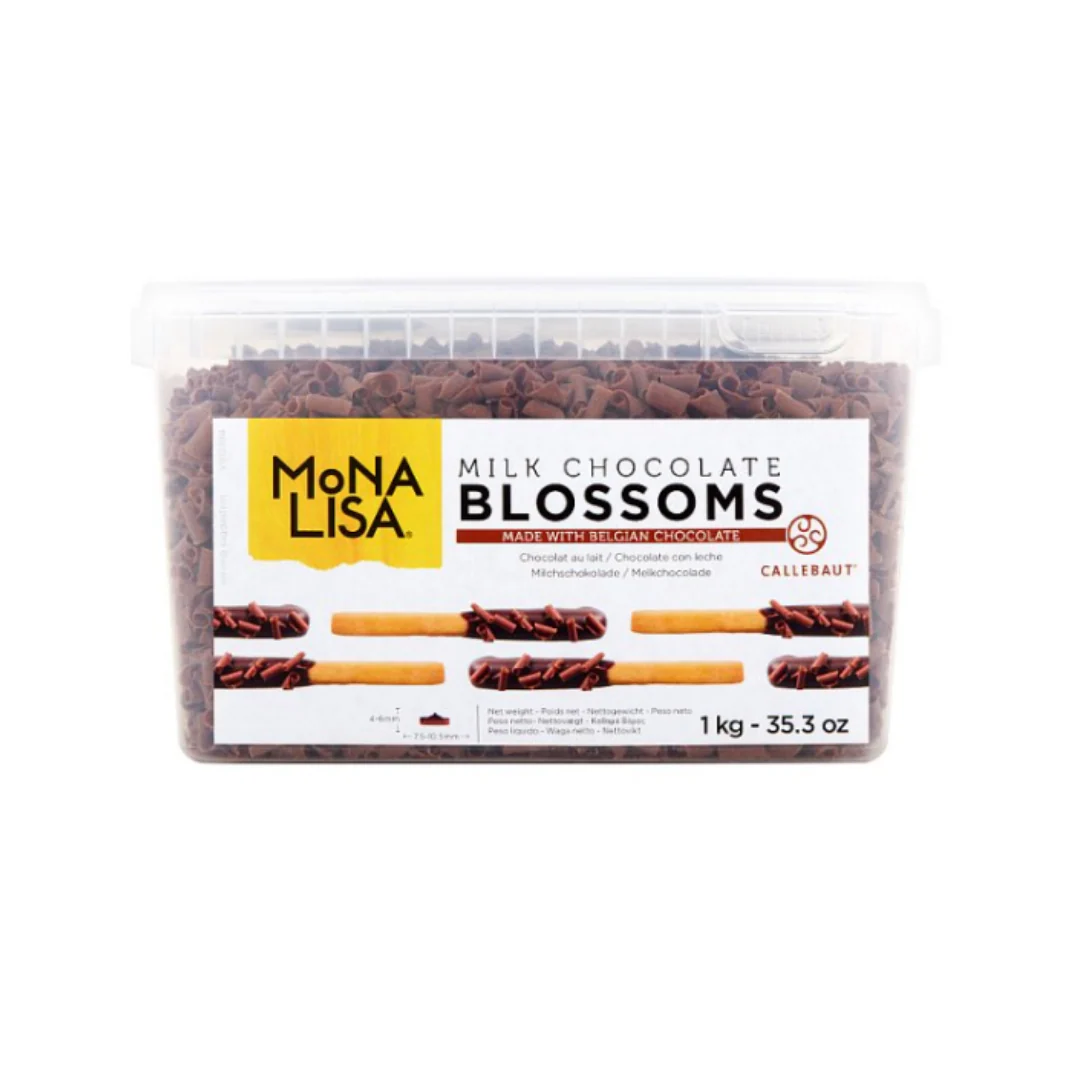 Mona Lisa Milk Chocolate Blossoms 1kg x Case of 4