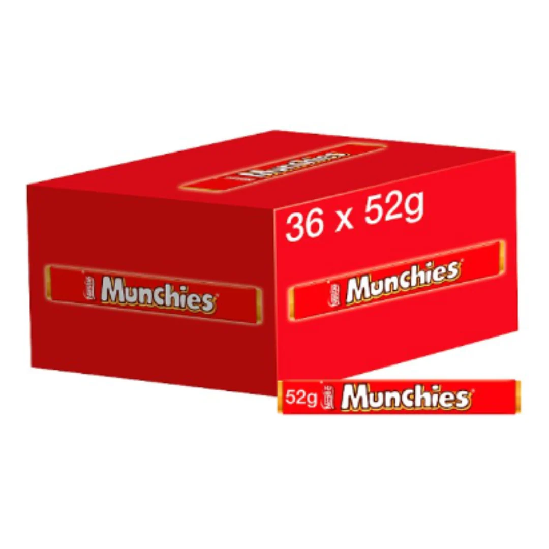 Munchies Milk Chocolate Tube 52g x Case of 36