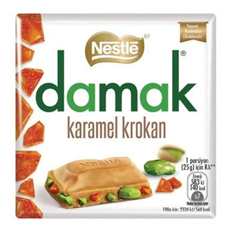 6x Nestle Damak Karamel Krokan 60gr