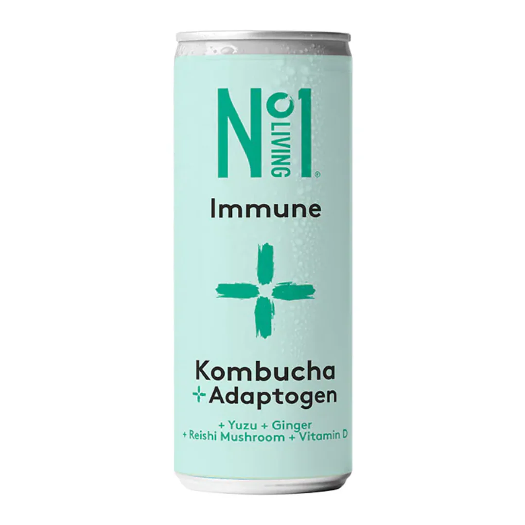 No1 Living Plus Immune Yuzu & Ginger Kombucha 250ml