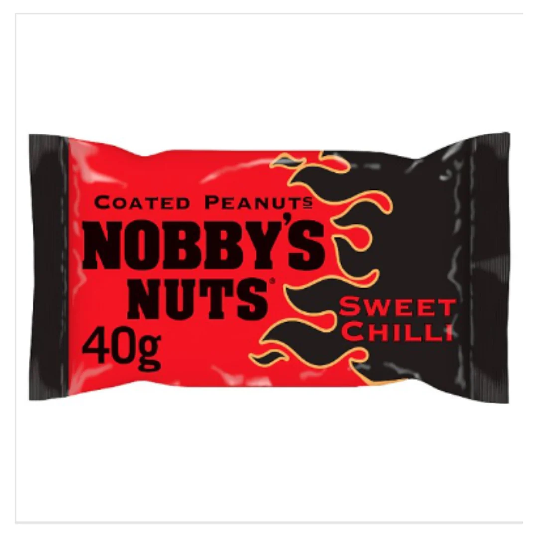 Nobby's Nuts Sweet Chilli Flavour Coated Peanuts 20 x 40g x Case of 20