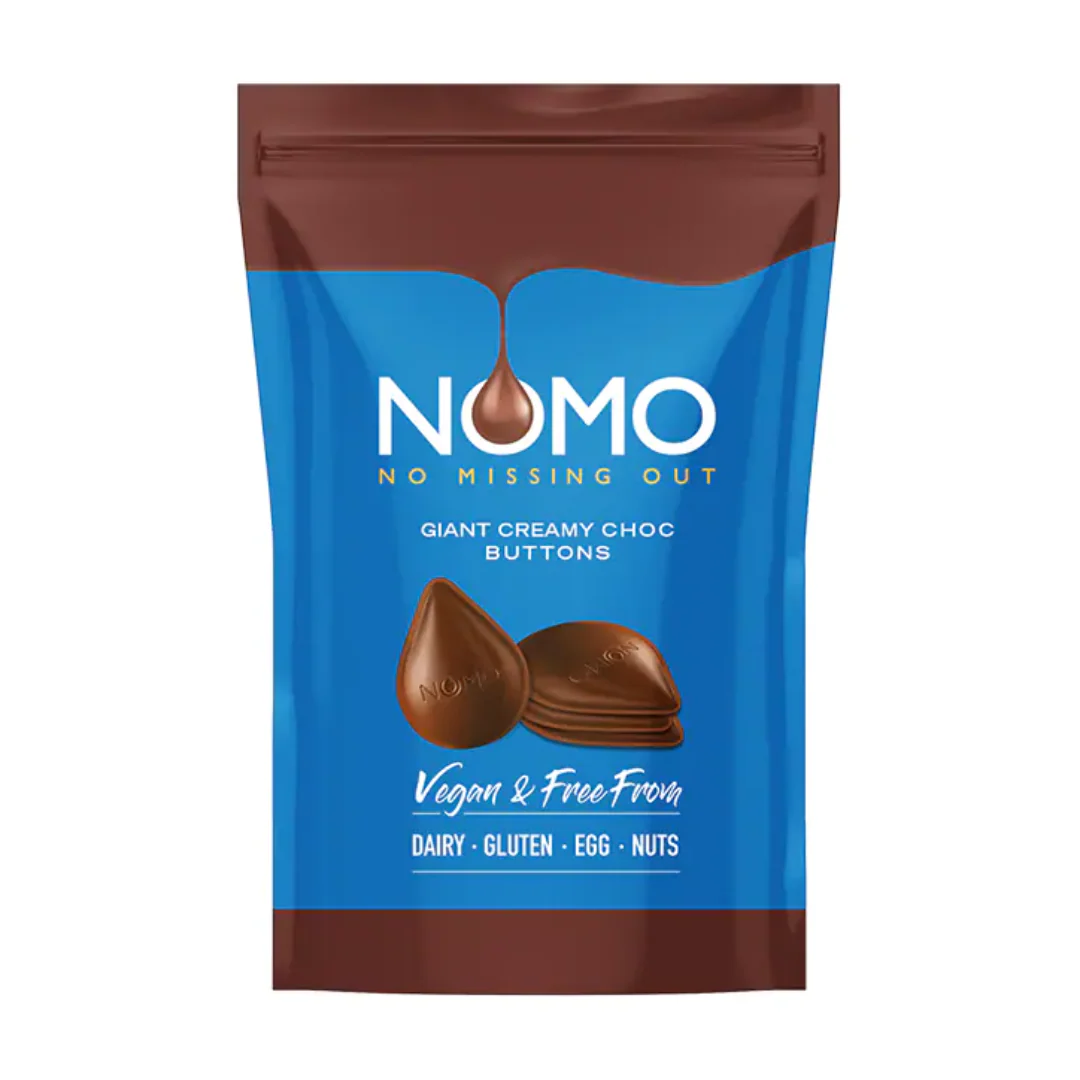 NOMO Creamy Choc Giant Buttons 110g