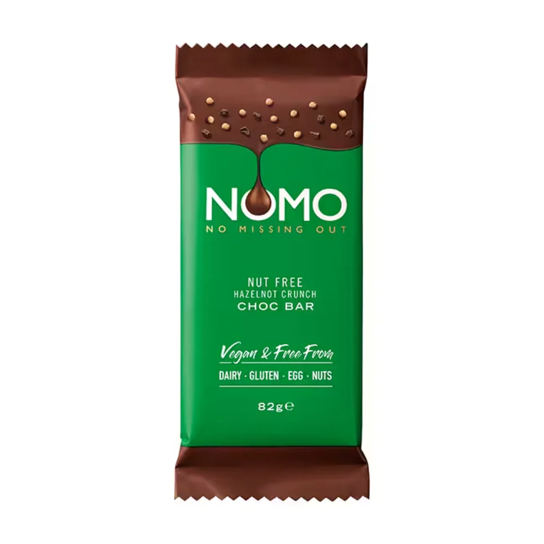 NOMO Vegan Hazelnot Choc Bar 82g