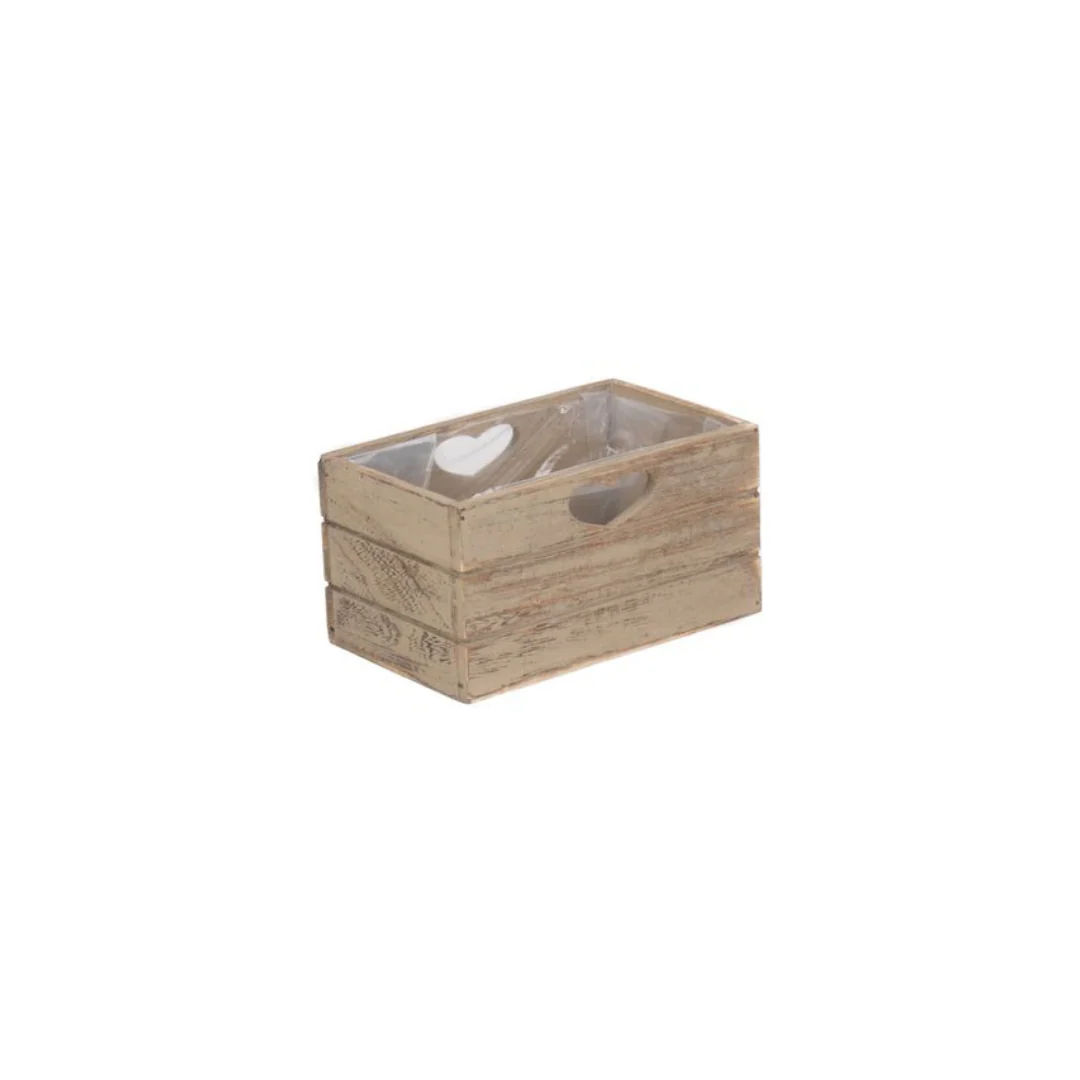 Oak Effect Planter With Plastic Lining