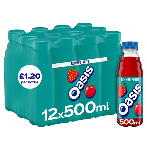 12x Oasis Summer Fruit Pet 500ml