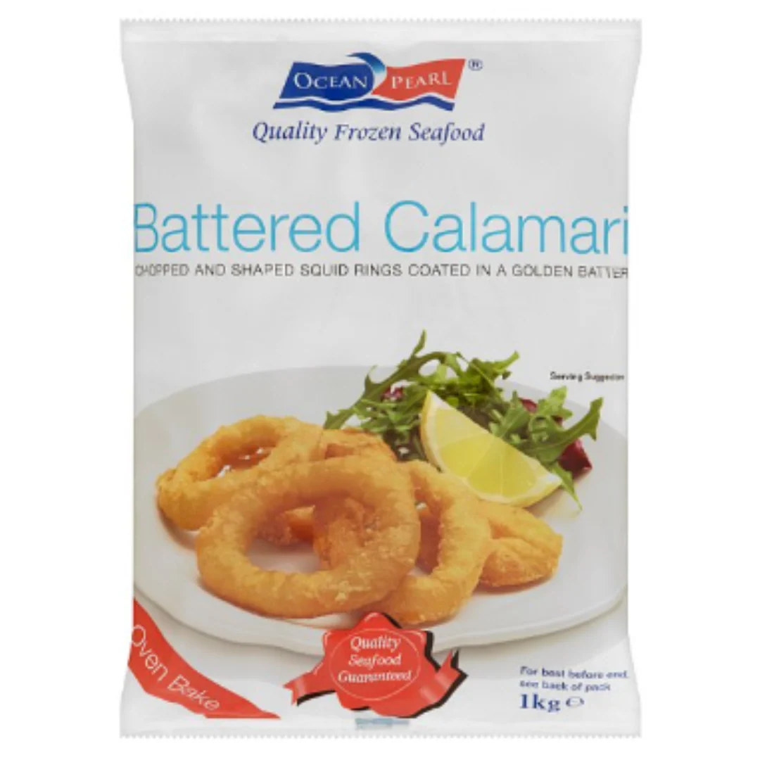 Ocean Pearl Battered Calamari 1kg x 8 Packs