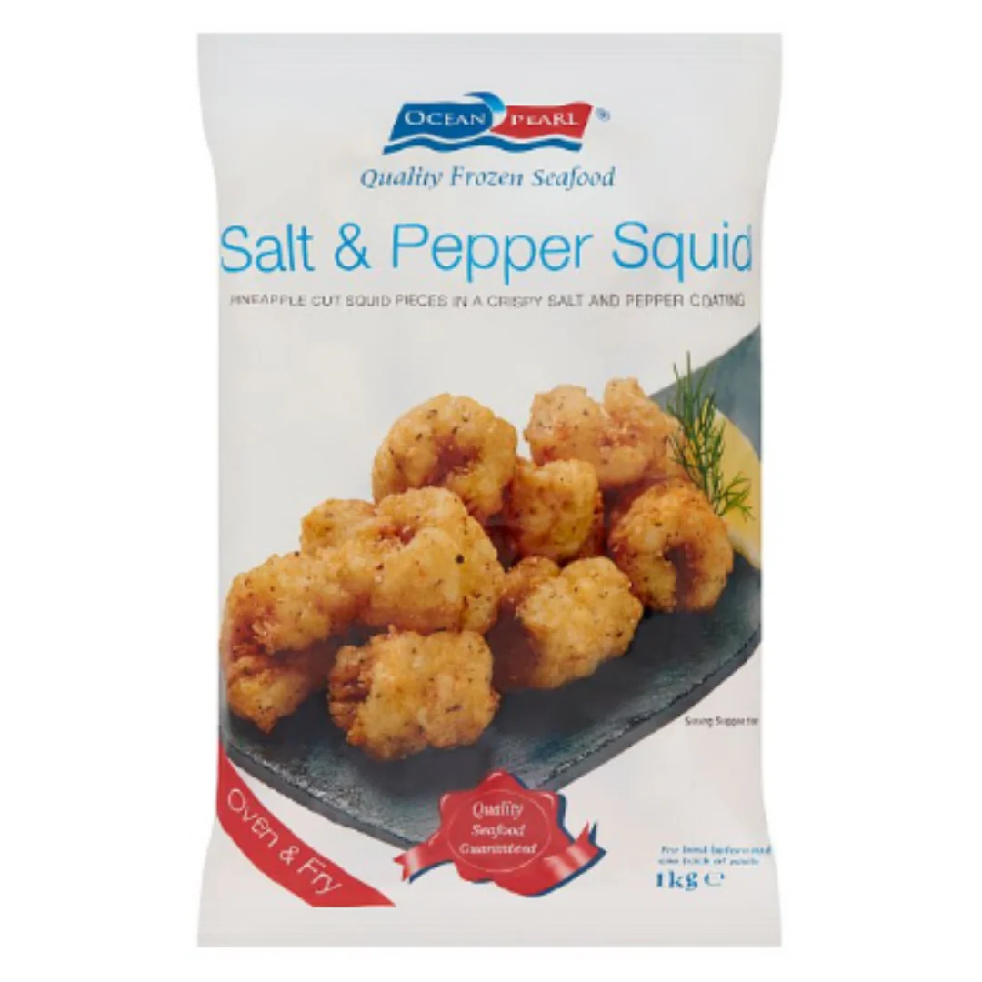 Ocean Pearl Salt & Pepper Squid 1kg x 10 Packs