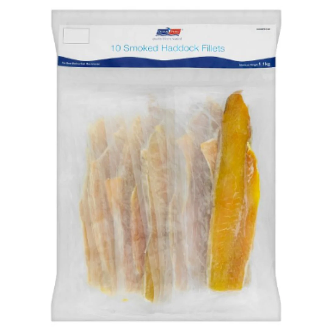 Ocean Pearl 10 Smoked Haddock Fillets 1.1kg x 10 Packs