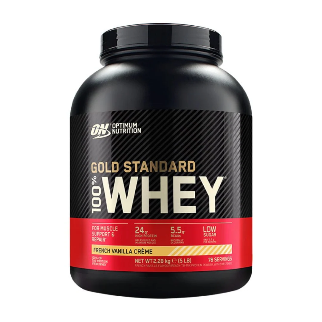 Optimum Nutrition Gold Standard 100% Whey Powder French Vanilla Crème 2.28kg