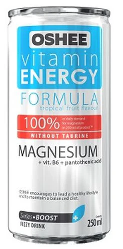24x Oshee Magnesium Vitamin Energy 250ml Blue