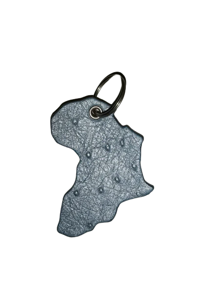 Genuine Ostrich Leather Key Chain | Hand Crafted | South African - Image 3