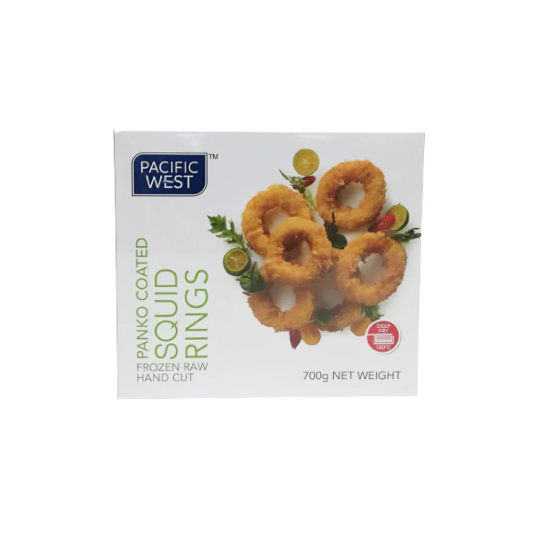 Pacific West Frozen Raw Panko Coated Squid Rings 700gr