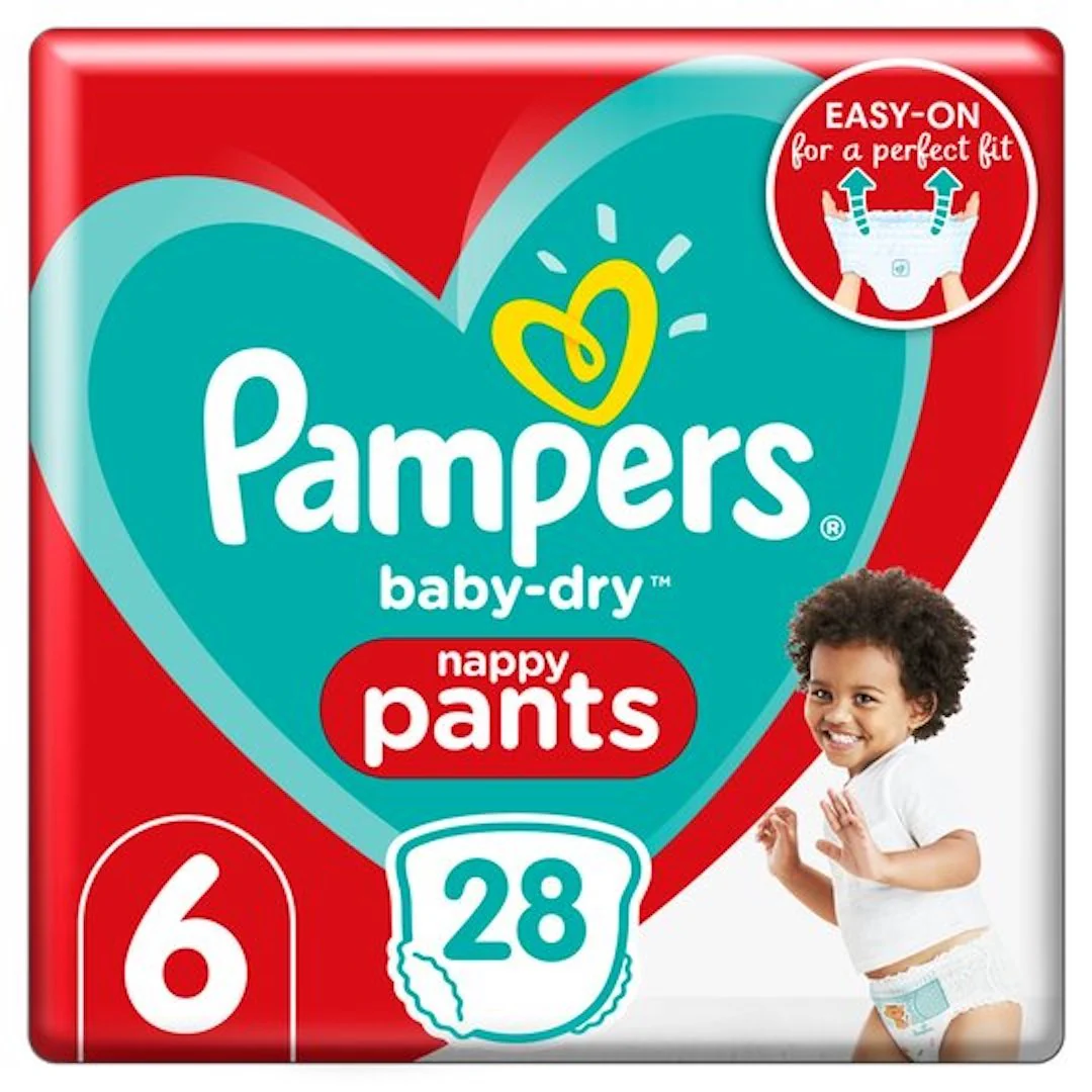 Pampers Baby Dry Pants Essential Pack Size 6 28 Nappies