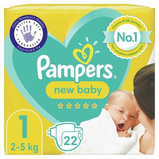 Pampers New Baby Size 1 22 Nappies