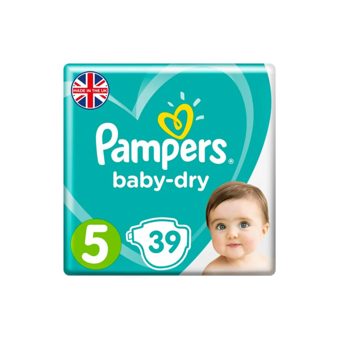 Pampers Baby Dry Size 5 Essential Pack 39