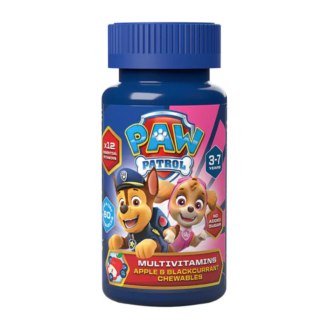 PAW Patrol Nickelodeon Multivitamins Apple & Blackcurrant 60 Chewables