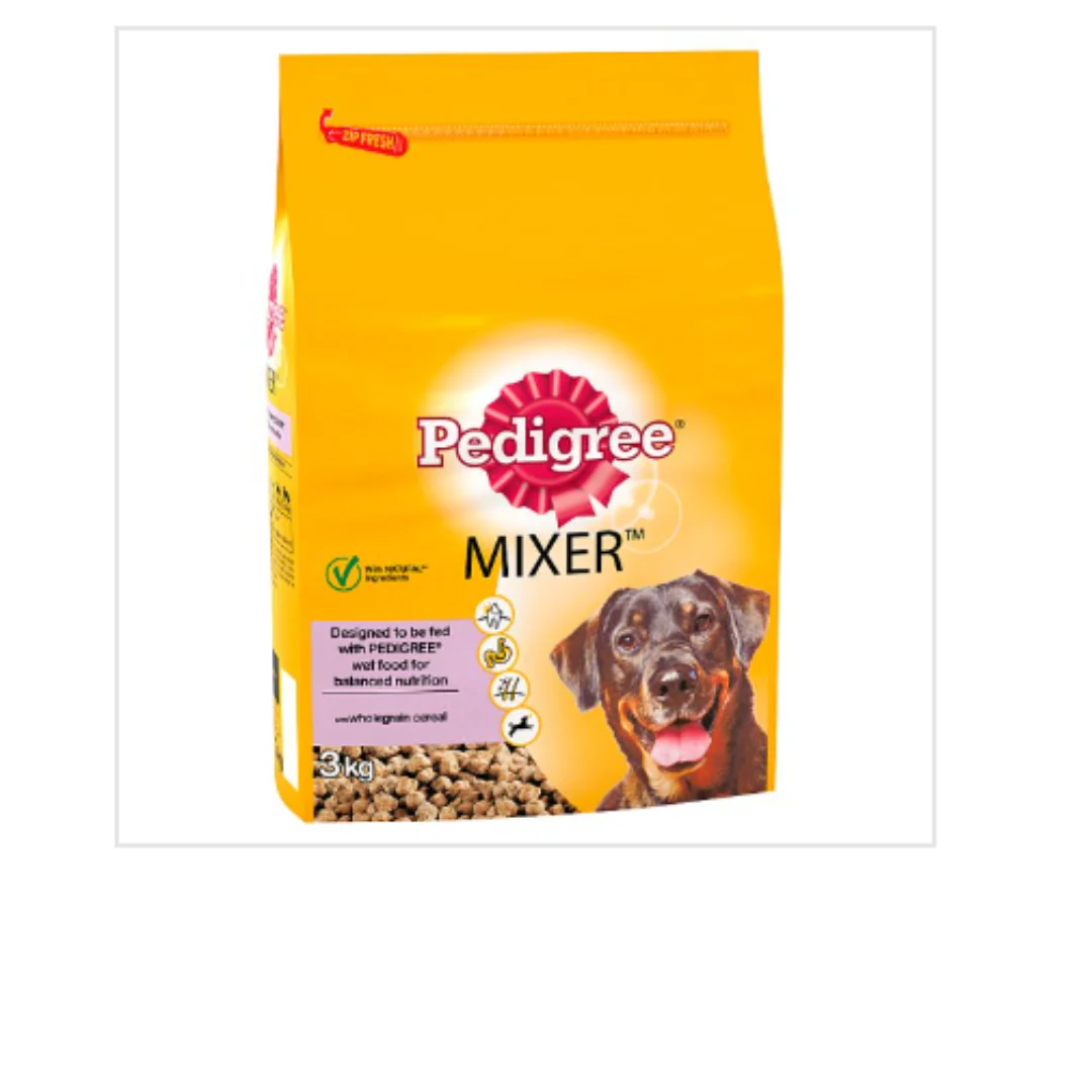 Pedigree Mixer Adult Dry Dog Food Original 3kg x Case of 3