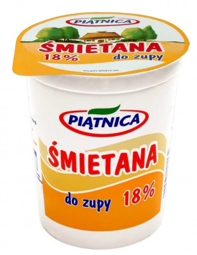 12x Piatnica Smietana 18% 400g