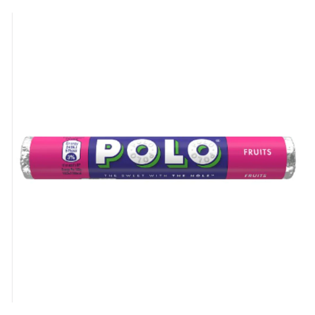 Polo Fruits Sweets Tube 37g x Case of 48