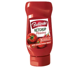 8x Pudliszki Ketchup Pikantny Hot 480g