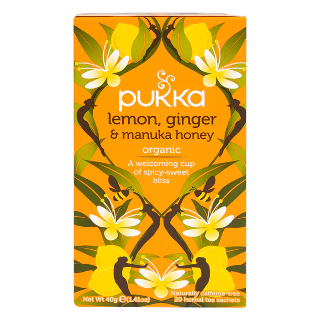 Pukka Organic Lemon, Ginger & Manuka Honey 20 Tea Bags