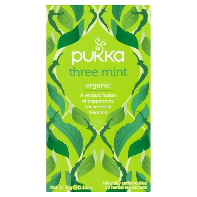 Pukka Organic Three Mint Tea 20 Bags