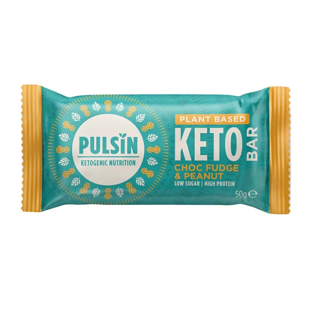 Pulsin Choc Fudge & Peanut Keto Bar 50g