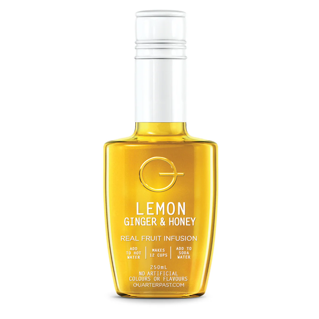 QuarterPast Fruit Tea Infusion Lemon Ginger & Honey 250ml