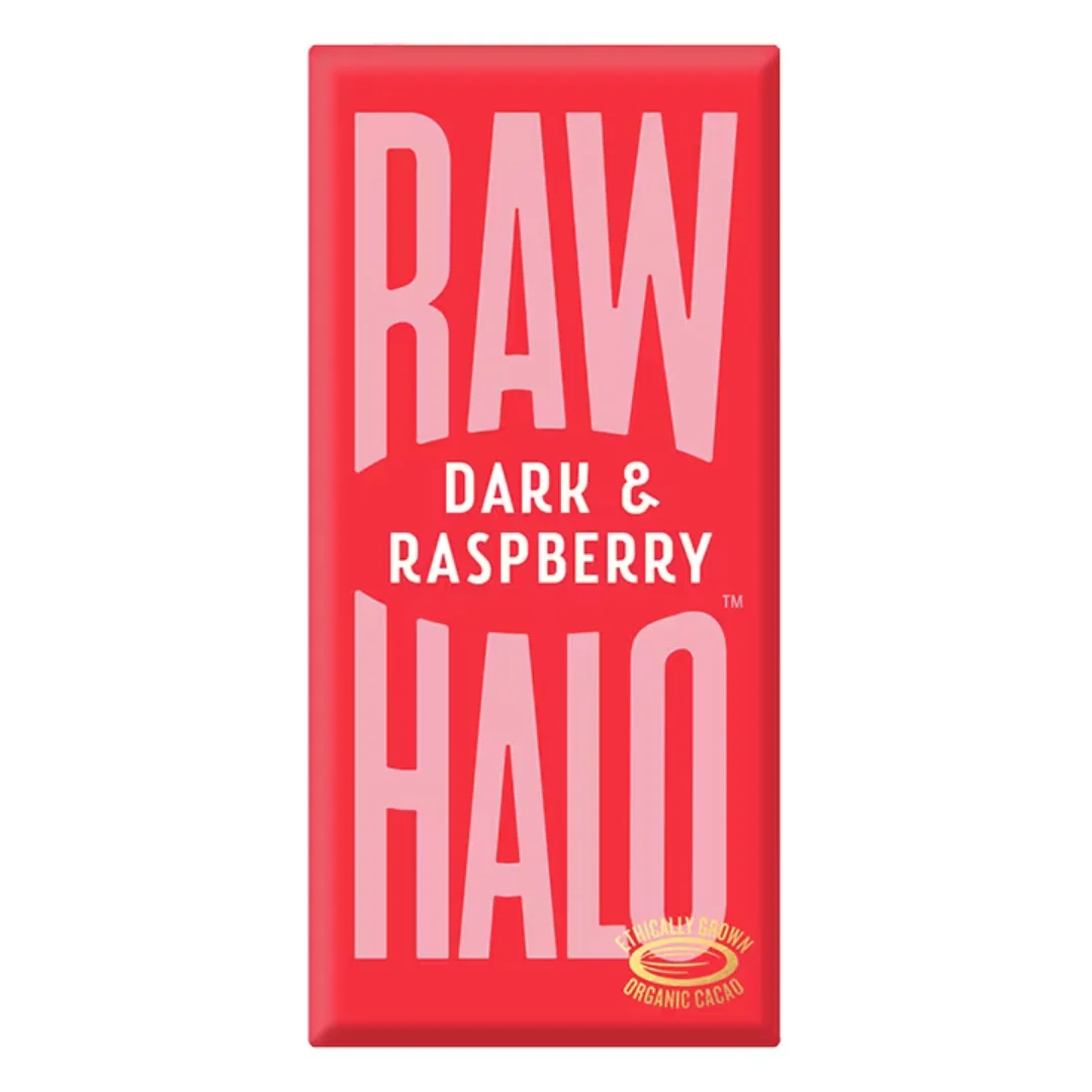 Raw Halo Vegan Dark & Raspberry Raw Chocolate 70g