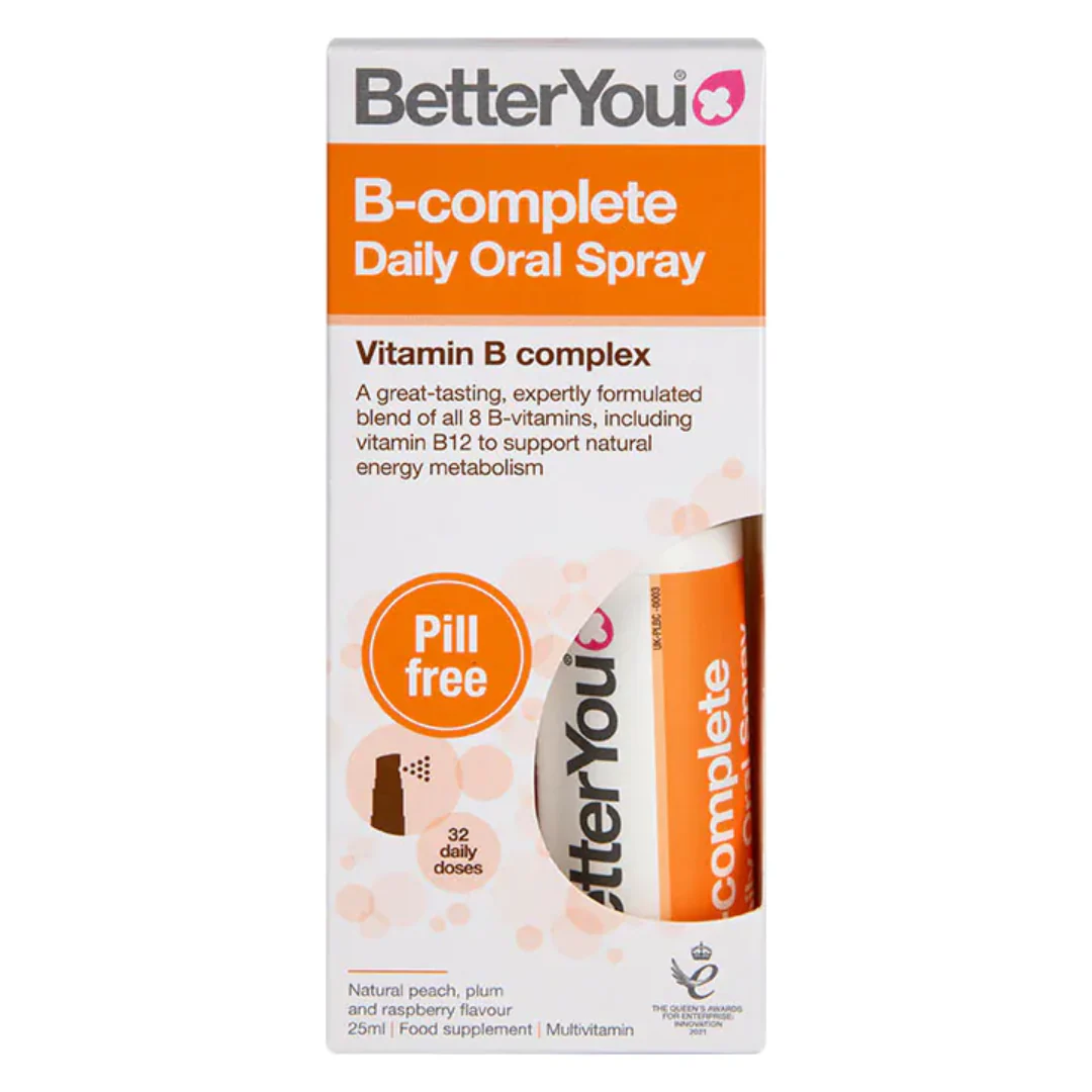BetterYou B Complete Peach, Plum & Rasberry Flavour Daily Oral Spray 25ml