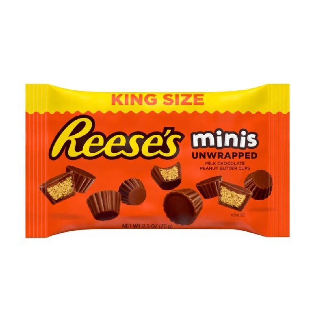 Reeses Milk Chocolate Peanut Butter Cups Minis 70gr