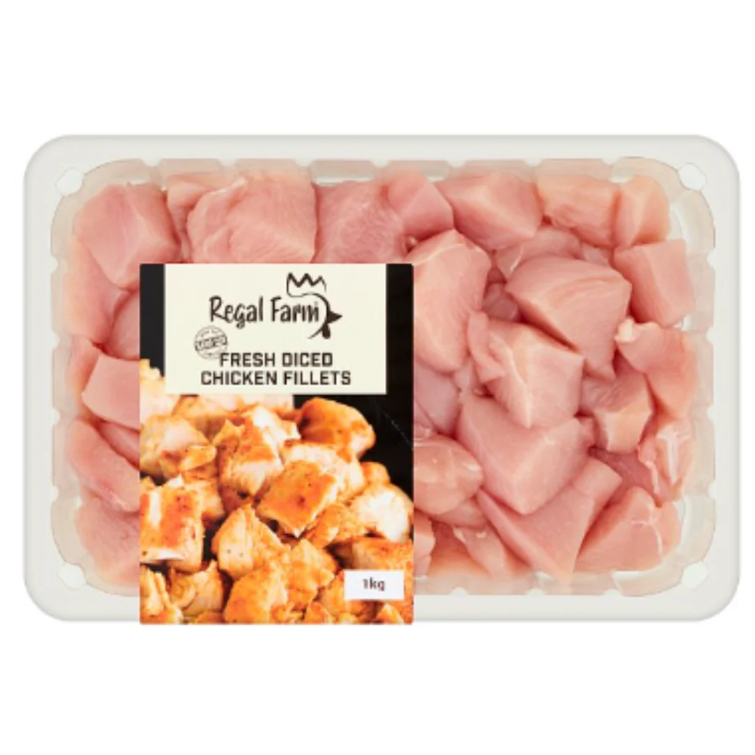 Regal Farm Fresh Diced Chicken Fillets 1kg x 1 Pack