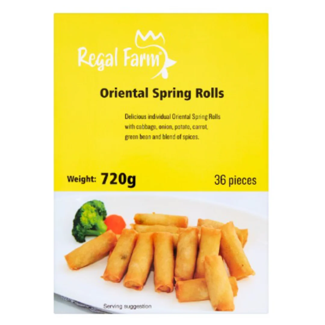 Regal Farm 36 Oriental Spring Rolls 720g x 15 Packs