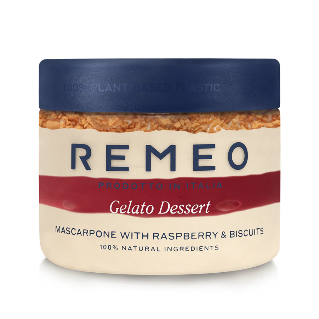 Remeo Gelato Mascarpone with Raspberry & Biscuits 430ml