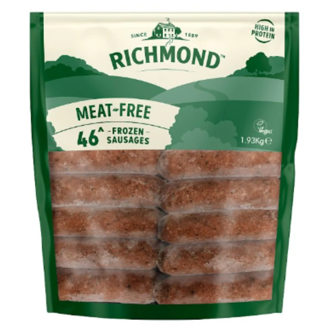 Richmond 46 Meat Free Sausages 1.93kg x 2 Packs